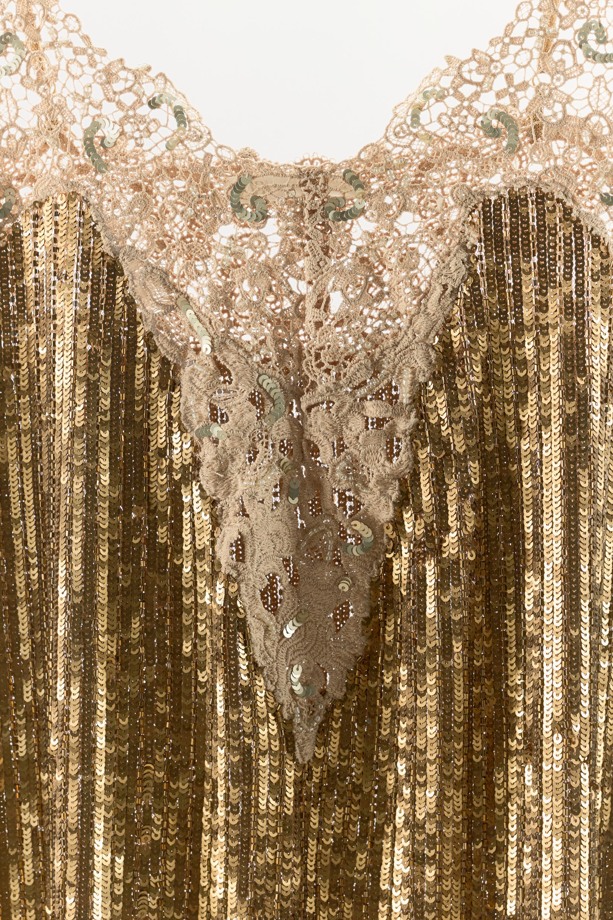 SEQUIN LACE MINI DRESS